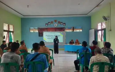 Mahasiswa Manajemen Untan Gelar Pembukaan KKM-PKM di Desa Penyeladi